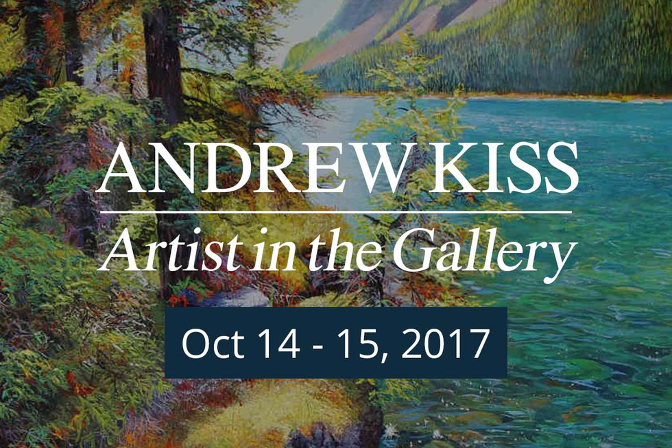 Artist Andrew Kiss In the Gallery Galleries West